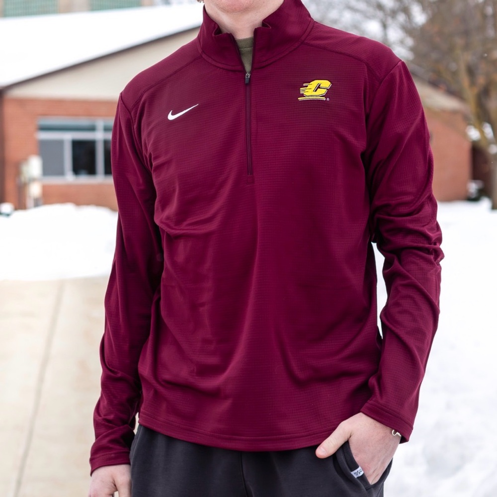 Nike Central Michigan Chippewas football Quarter-Zip Jacket